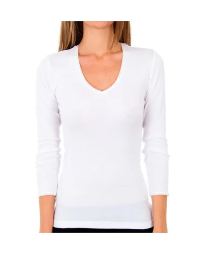 Abanderado APP01BT WoMens thermal long sleeve t-shirt - White