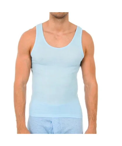 Abanderado Mens Classic wide strap t-shirt 0980 man - Blue