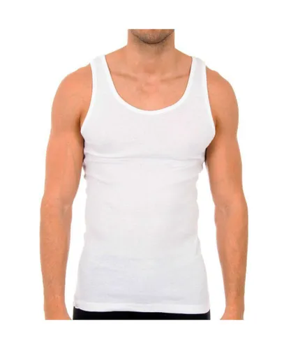 Abanderado Mens Classic wide strap t-shirt 0980 man - White