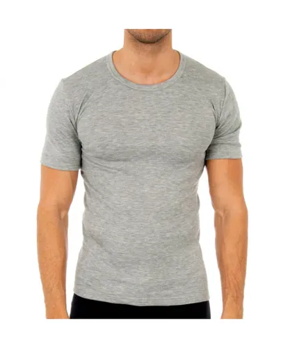 Abanderado Mens Short sleeve fiber t-shirt 0806 man - Grey Acrylic/Polyester