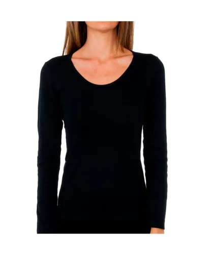 Abanderado Womens Liberty long sleeve seamless t-shirt 4586 women - Black