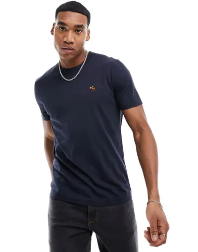 Abercrombie & Fitch lifelike icon logo t-shirt in navy