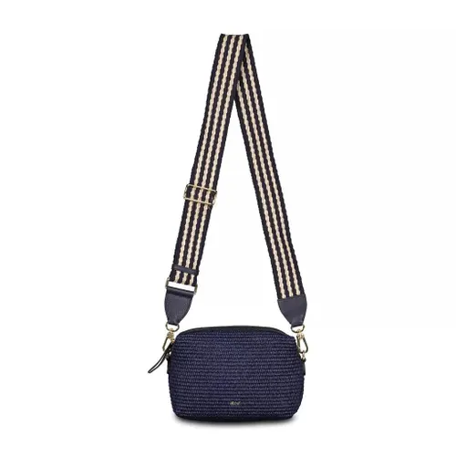 Abro Crossbody Bags - Umhängetasche Kaia aus Raffia 48104552595802 - blue - Crossbody Bags for ladies