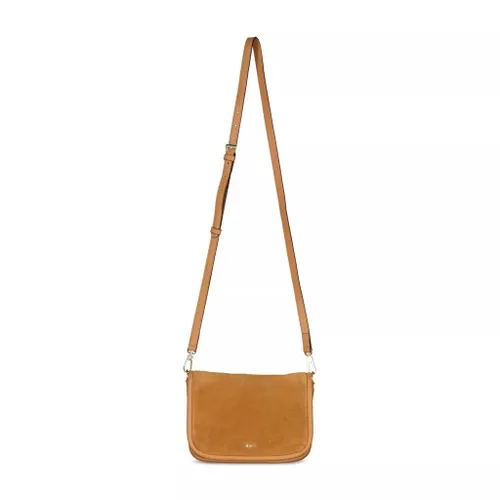 Abro Crossbody Bags - Umhängetasche Willow aus Veloursleder 481045531856 - brown - Crossbody Bags for ladies