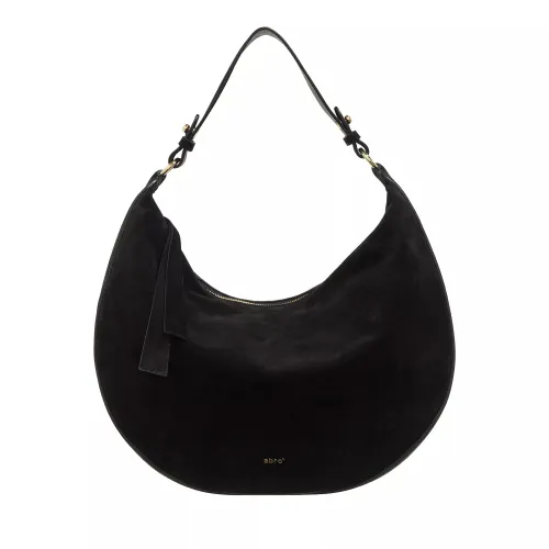 Abro Hobo Bags - Beutel Lulu Big/ Black/Gold - black - Hobo Bags for ladies