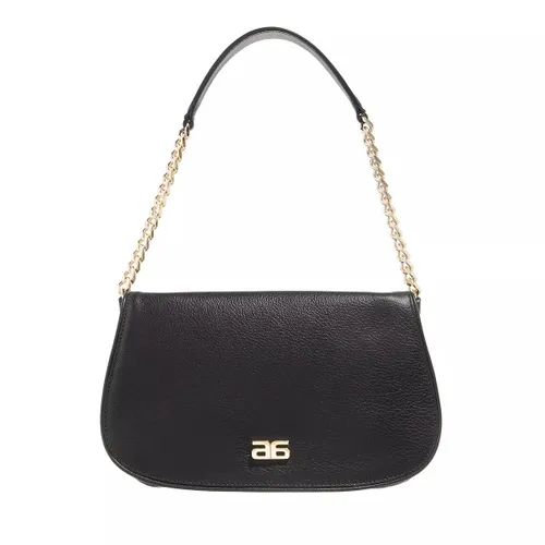 Abro Hobo Bags - Umhängetasche Clara/ Black/Gold - black - Hobo Bags for ladies