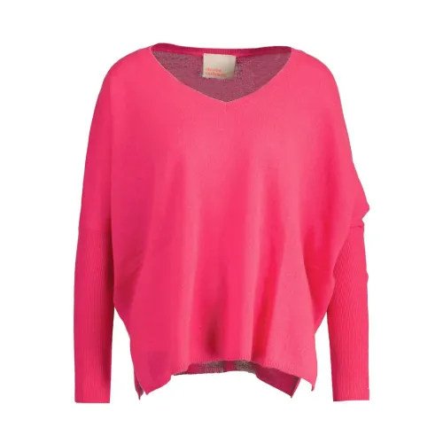 Absolut Cashmere , Stylish Trui for a Trendy Look ,Pink female, Sizes: