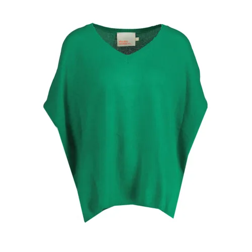 Absolut Cashmere , V-neck Knitwear ,Green female, Sizes: