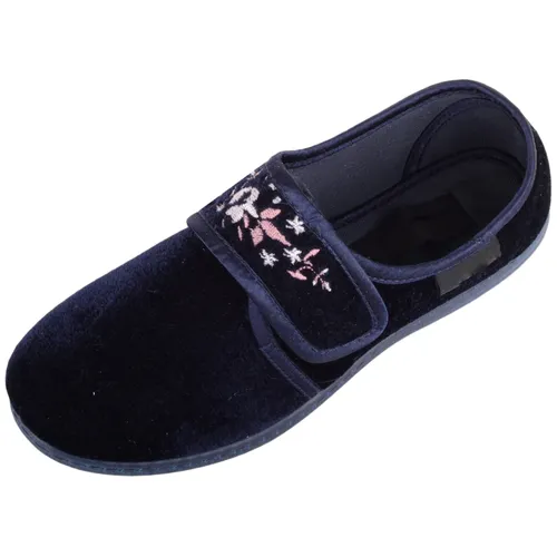 ABSOLUTE FOOTWEAR Womens Smooth Velour Slip On Touch and