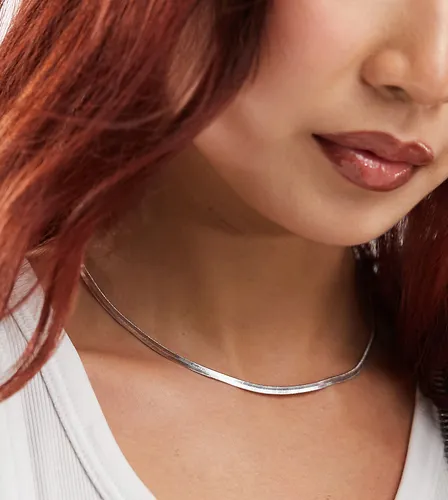 Accessorize classic chain necklace in sterling silver