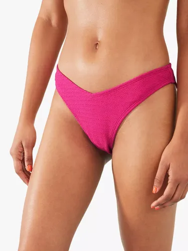 Accessorize Crinkle Bikini Bottoms, Pink Fuchsia - Pink Fuchsia - Female