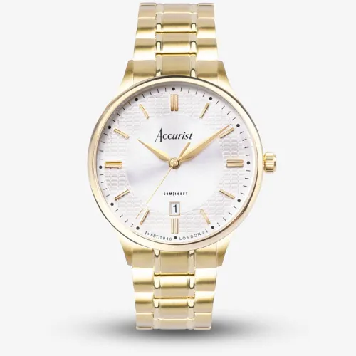 Accurist Classic Gold Tone Plated Watch 73008