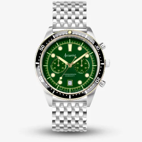 Accurist Dive Samphire Green Chronograph Watch 72003