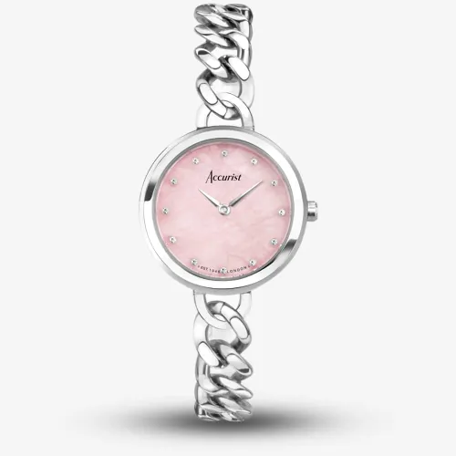 Accurist Jewellery Pink Rose Dial Watch 78001