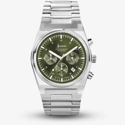 Accurist Origin Green Dial Chronograph Watch 70003