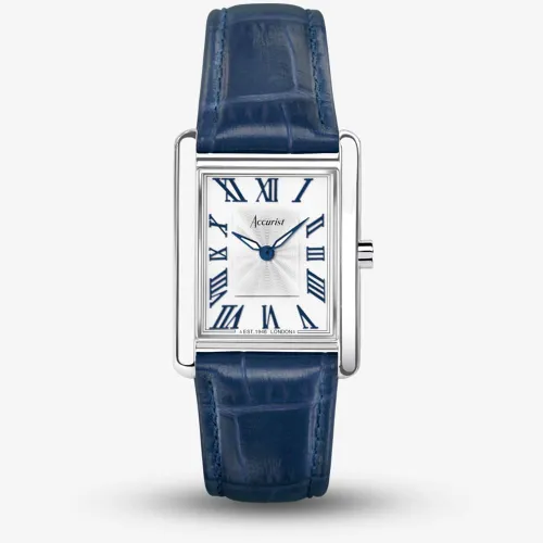 Accurist Rectangle Ladies Blue Watch 71002