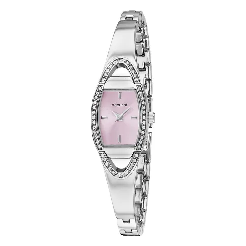 Accurist Women's Quartz Watch with Pink Dial Analogue