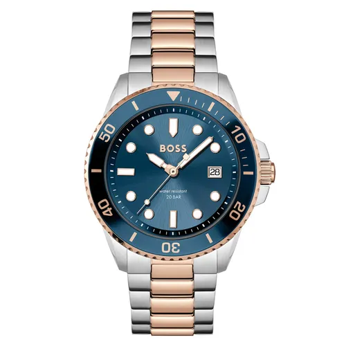 Ace Carnation Gold IP Bracelet 43mm Watch Blue