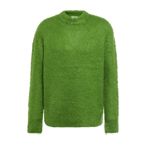 Acne Studios , Green Fluffy Mohair Sweater ,Green male, Sizes: