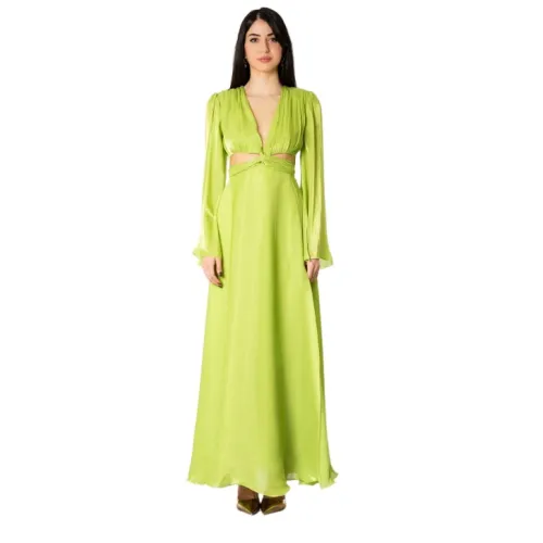 Actualee , Maxi Dresses ,Green female, Sizes: