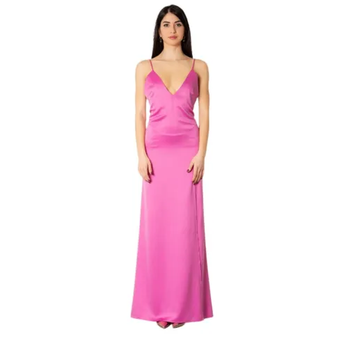 Actualee , Maxi Dresses ,Pink female, Sizes: