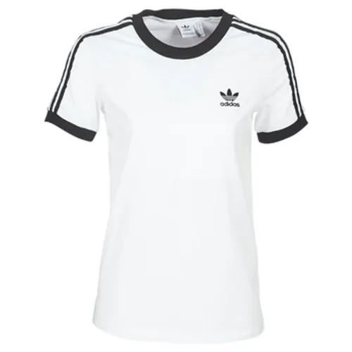 adidas  3 STR TEE  women's T shirt in White