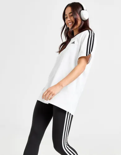 adidas 3-Stripes Badge of Sport T-Shirt - White  - Womens
