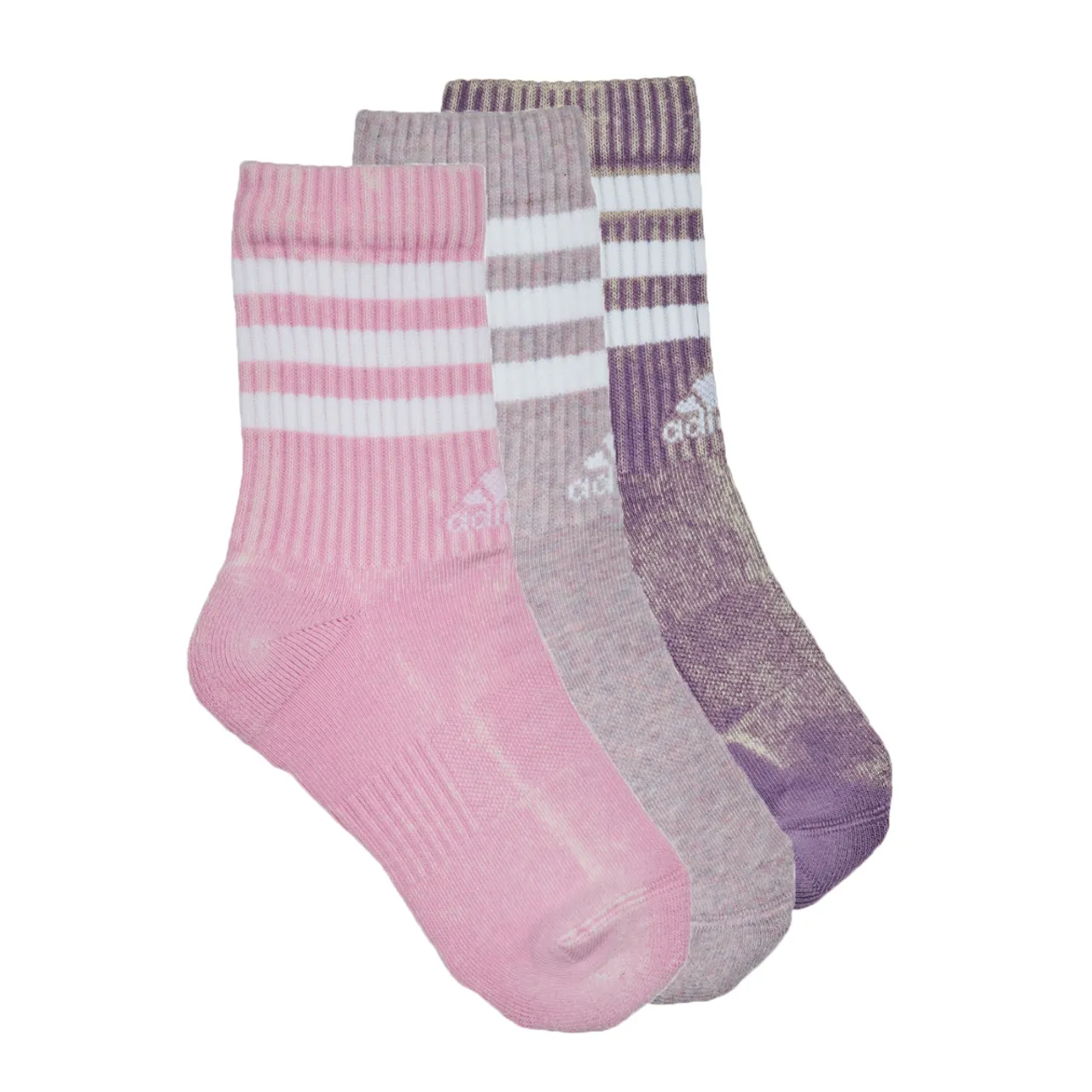 adidas  3S C CRW WASH3P  women's Sports socks in Pink