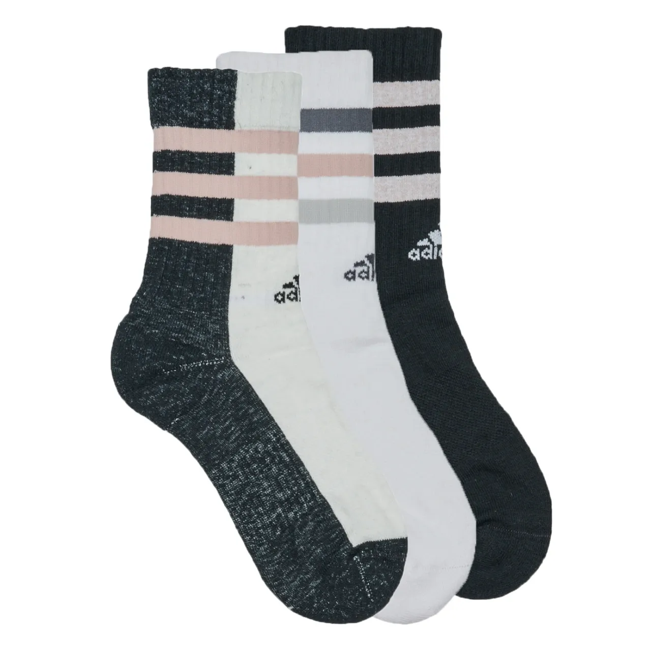 adidas  3S CRW BOLD 3P  women's Sports socks in White