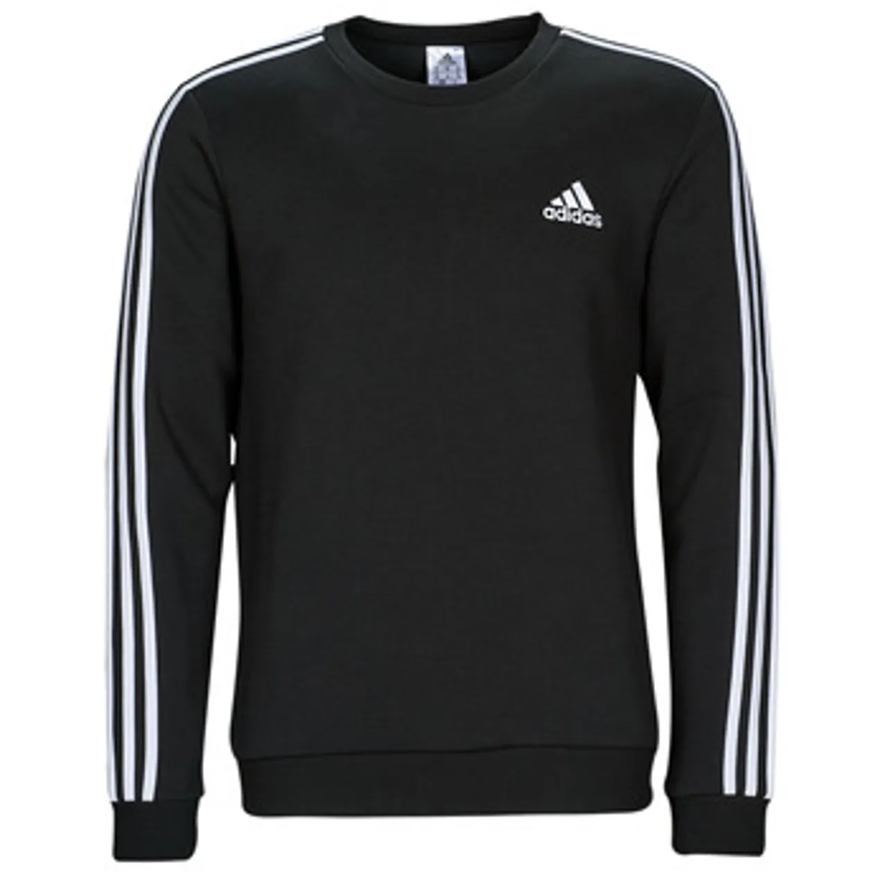 adidas  3S FL SWT  men's Sweatshirt in Black