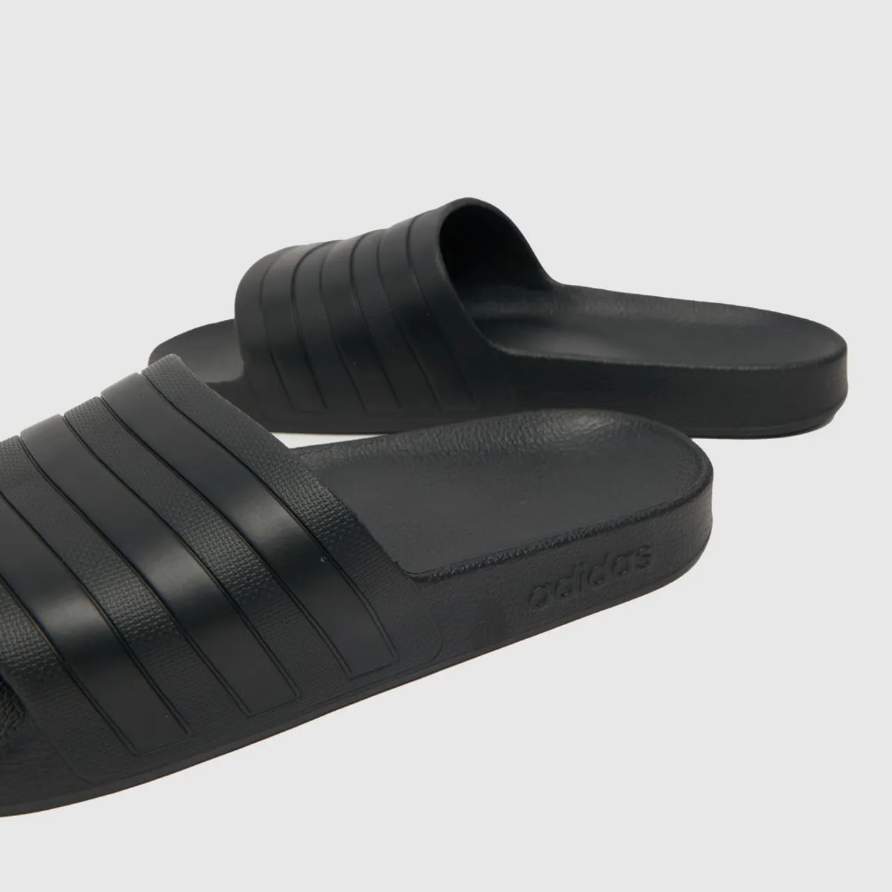 Adidas Adilette Aqua Sandals In Black