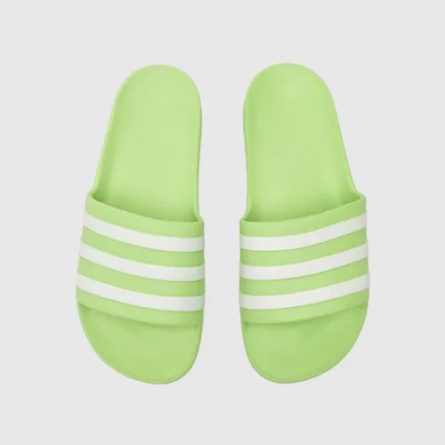 Adidas Adilette Womens Light Green Aqua Slider Sandals