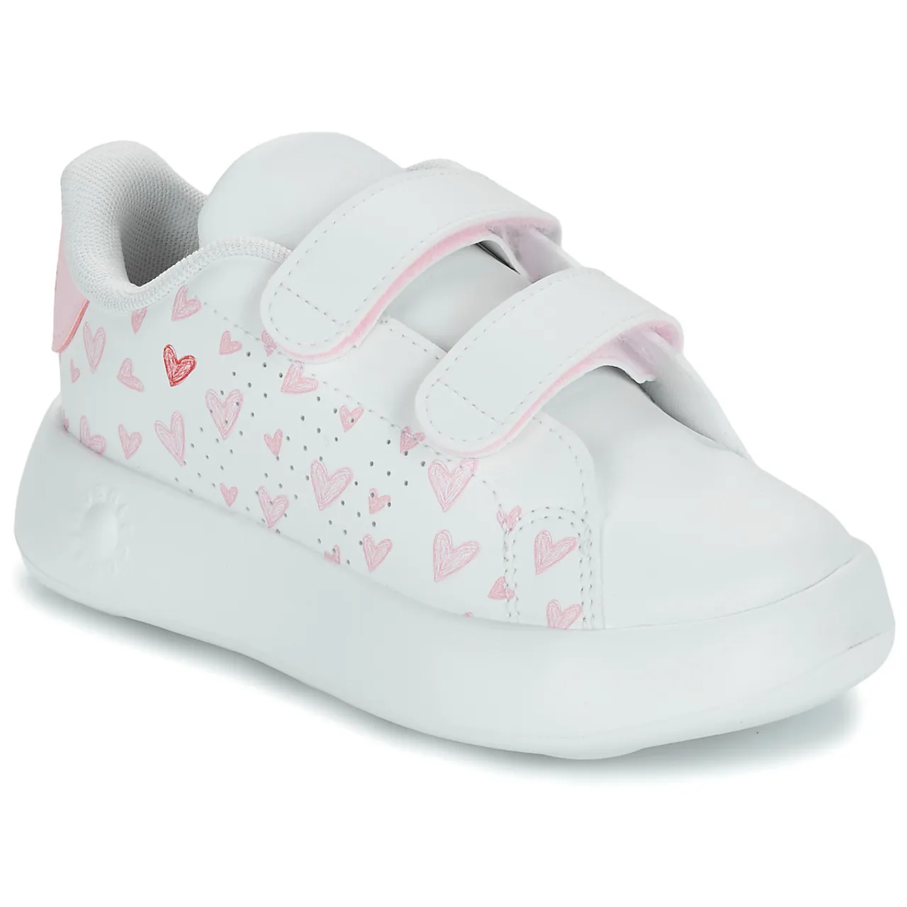 adidas  ADVANTAGE CF I  girls's Children's Shoes (Trainers) in White