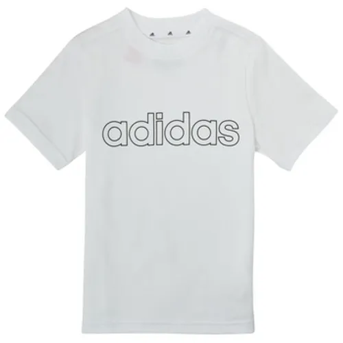 adidas  ALBA  boys's Children's T shirt in White