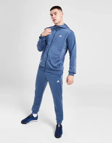 adidas Badge of Sport Linear Logo Track Pants - Blue - Mens