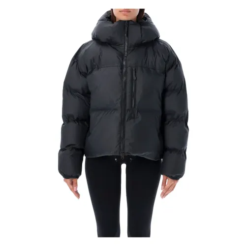Adidas , Black Short Puffer Jacket ,Black female, Sizes:
