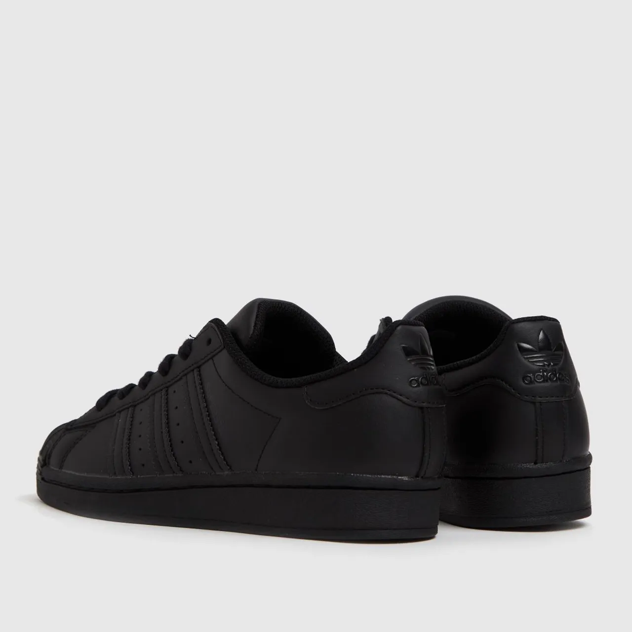 Adidas Black Superstar Youth Trainers