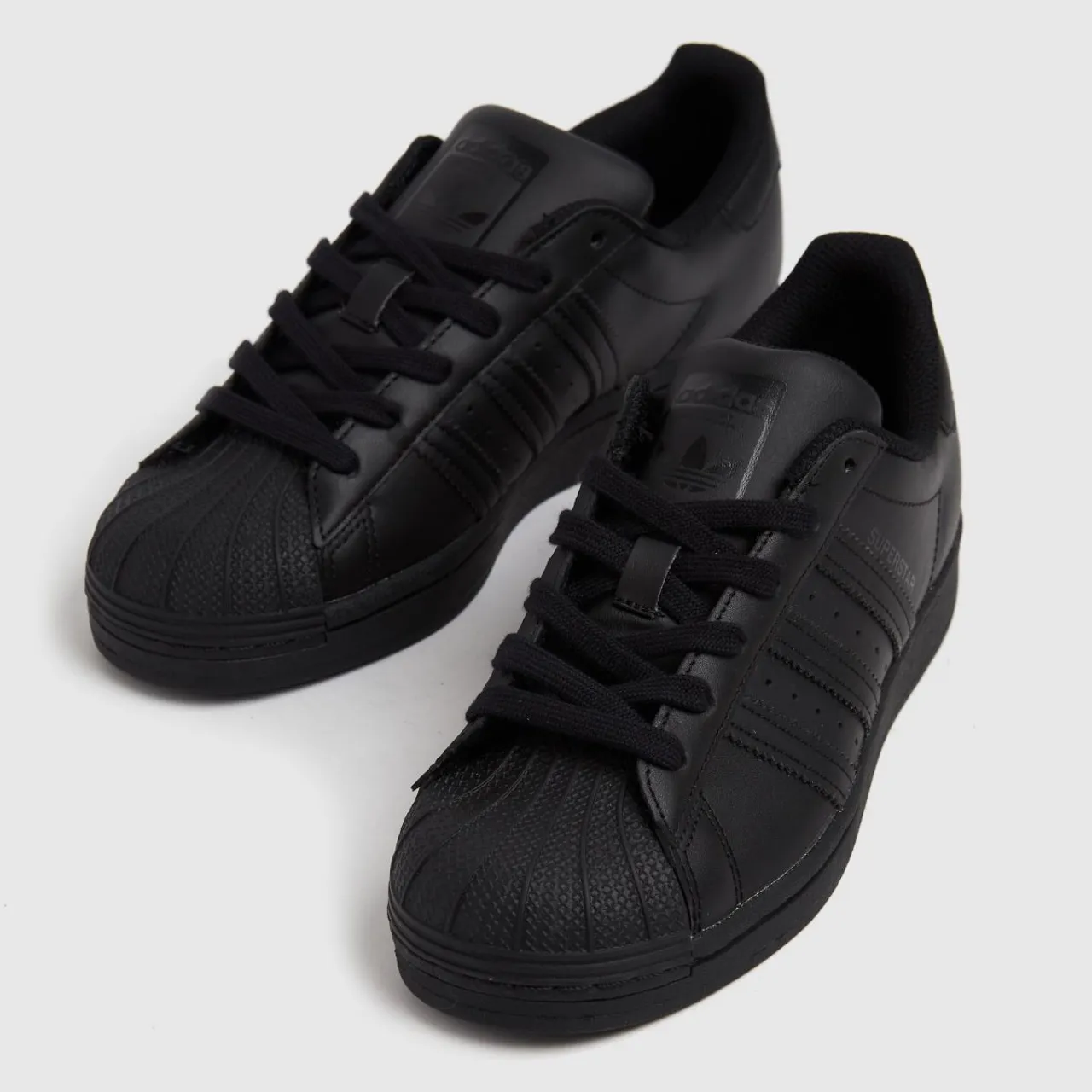 Adidas Black Superstar Youth Trainers
