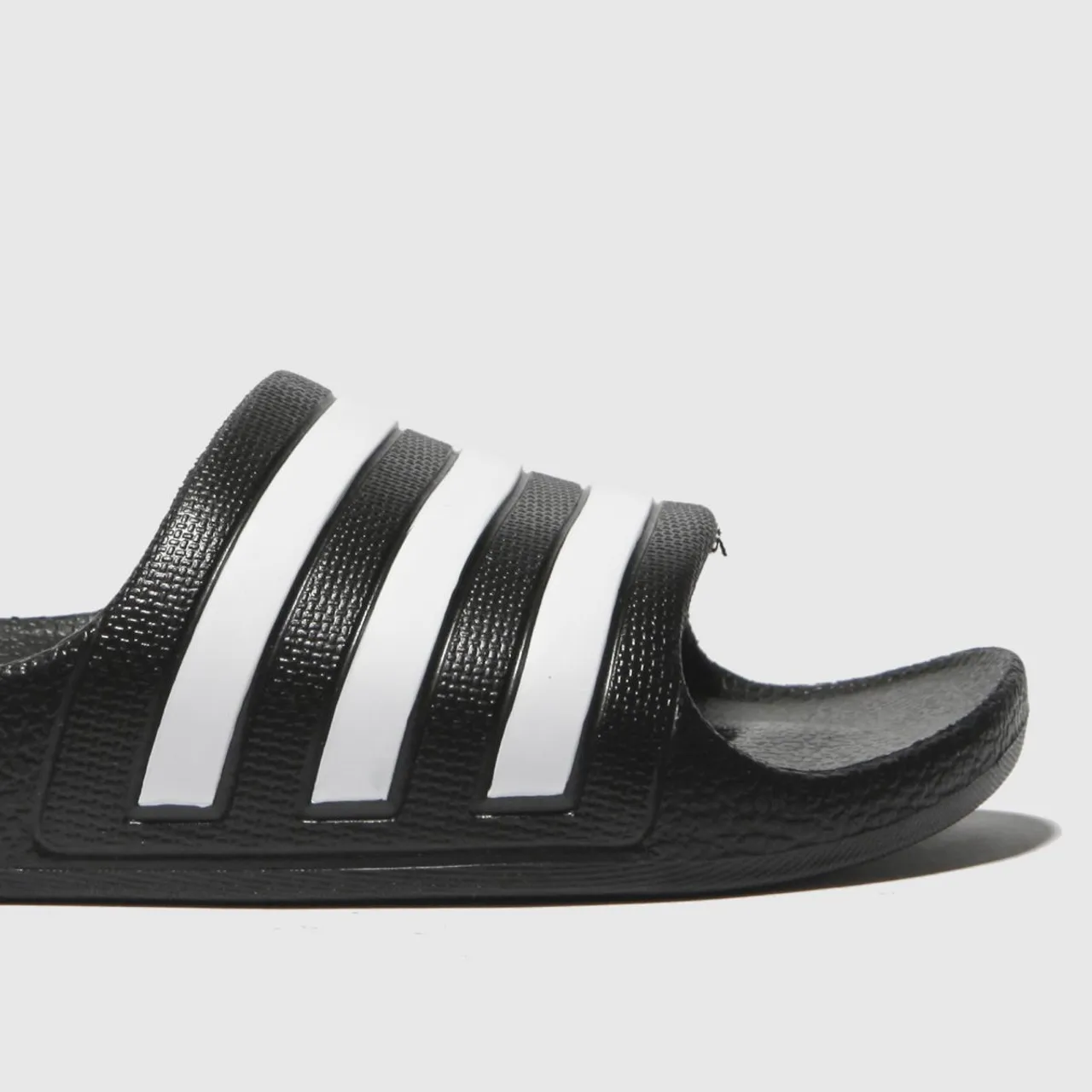 Adidas Black & White Adilette Aqua Junior Sandals