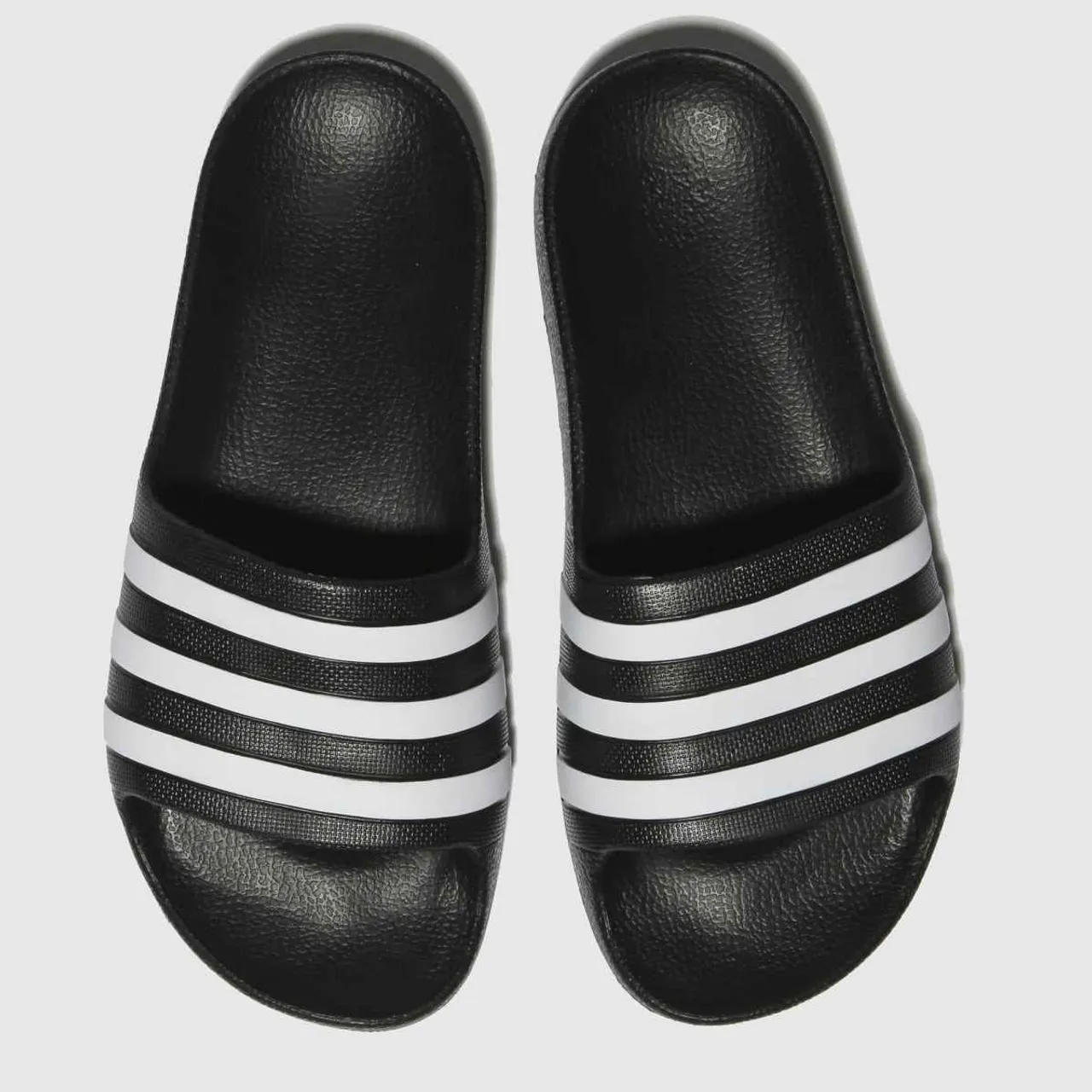 Adidas Black & White Adilette Aqua Youth Sandals