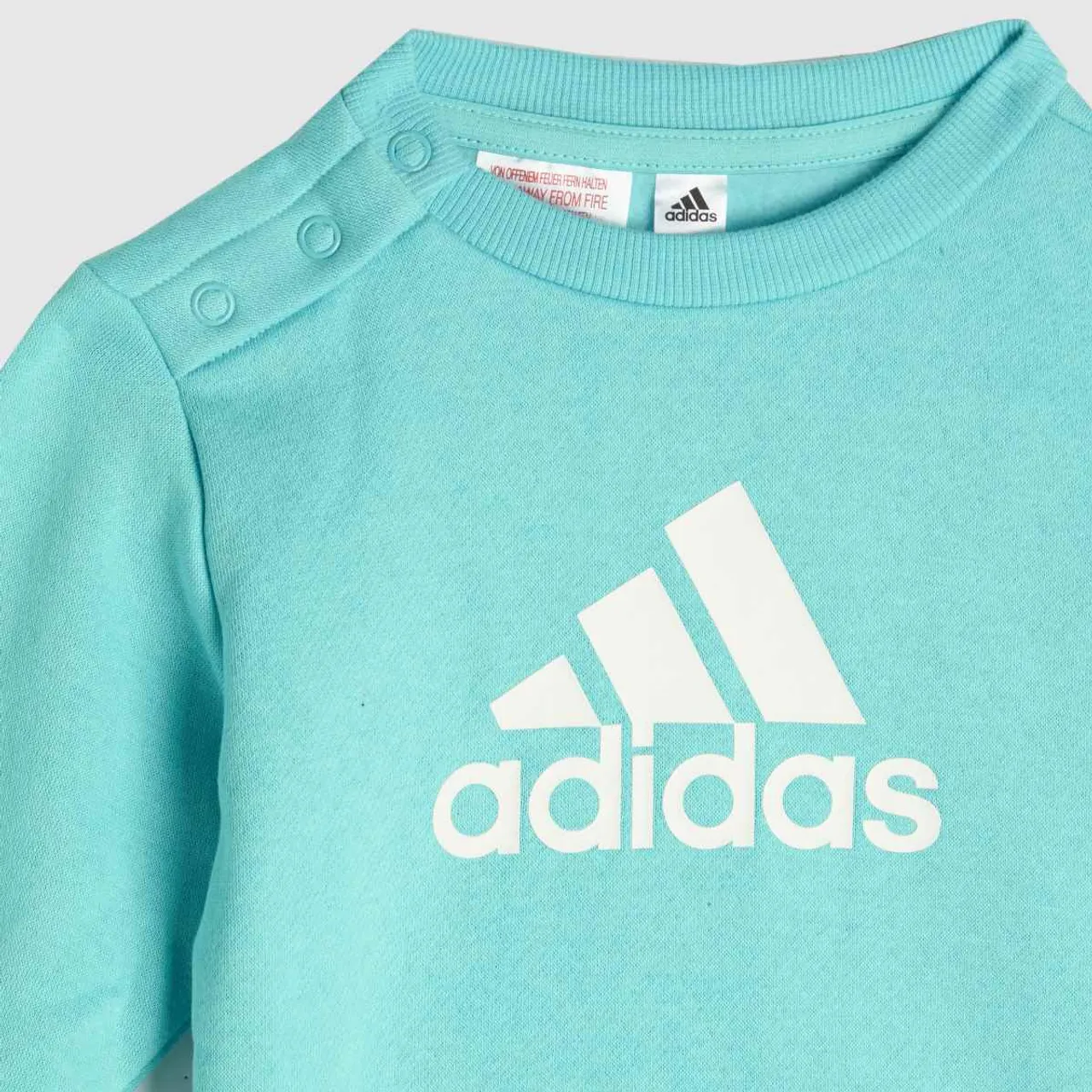 Adidas Boys Logo Jogger Set In Turquoise