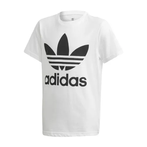 Adidas , Boys Logo Print T-Shirt ,White male, Sizes: