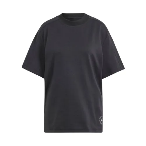 Adidas by Stella McCartney , Short Sleeve T-Shirt ,Black female, Sizes: