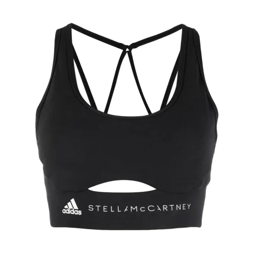 Adidas by Stella McCartney , Sporty Training Tops ,Black female, Sizes: