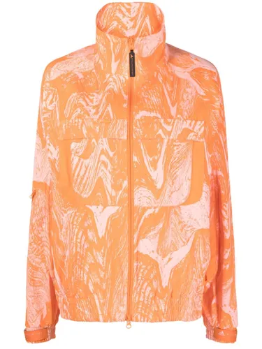 adidas by Stella McCartney TrueCasuals graphic-print track jacket - Orange
