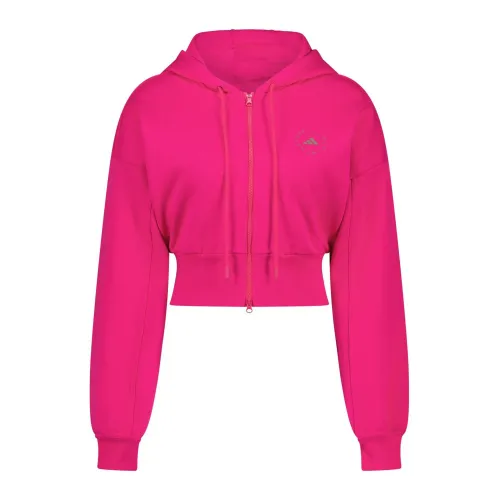 Adidas by Stella McCartney , Zip-throughs ,Pink female, Sizes: