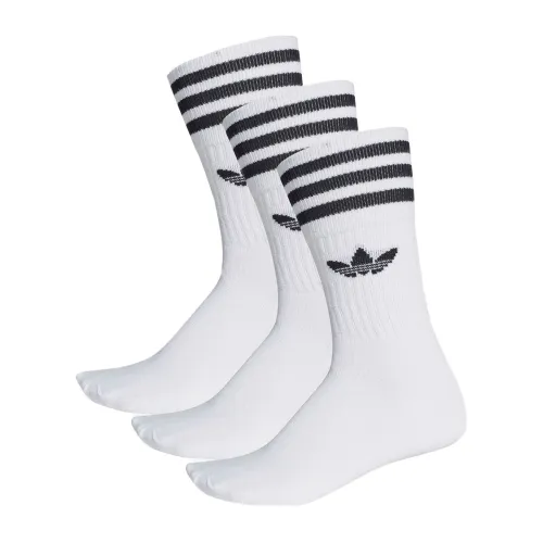 Adidas , Cotton Blend Knit Socks Pack ,White unisex, Sizes: