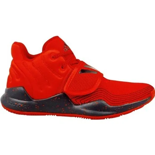 adidas  Deep Threat J  boys's Children's Mid Boots in Red