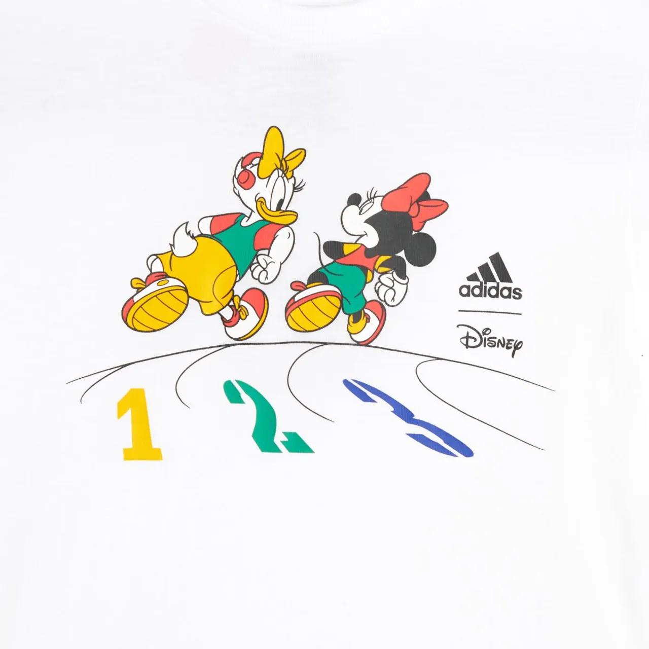 Adidas Disney T-shirt In White & Black