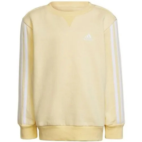 adidas  Essentials 3-stripes  girls's Children's Sweatshirt in Yellow
